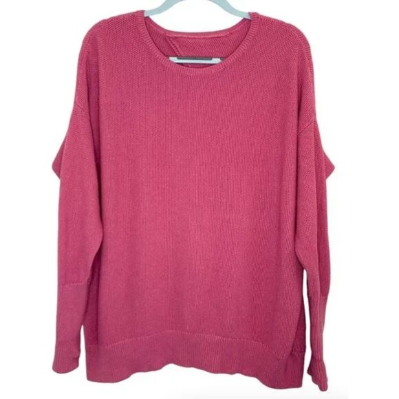 Lululemon Cashlu Cashmere Pink Crossover Back Sweater. Size 12 - Picture 6 of 6